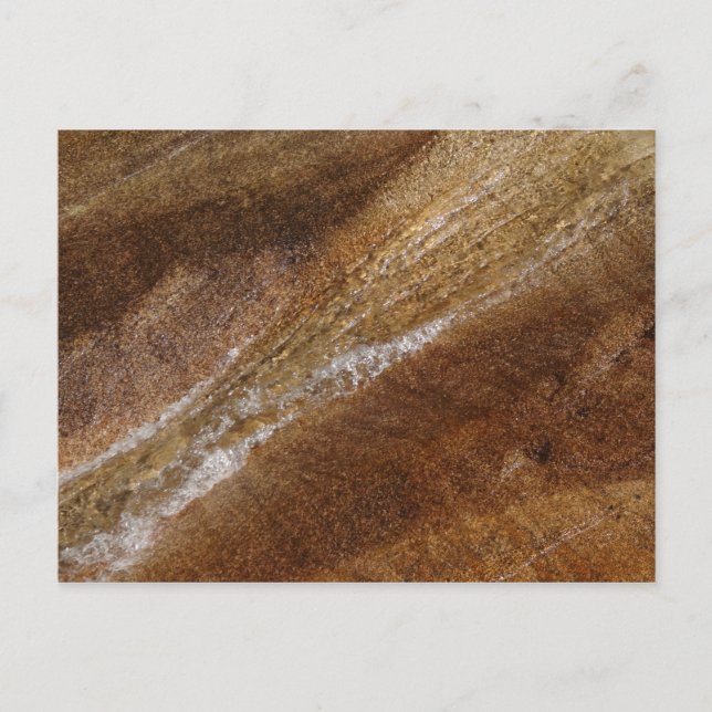 Cartão Postal Água sobre Granito na Flume Franconia Notch (Frente)