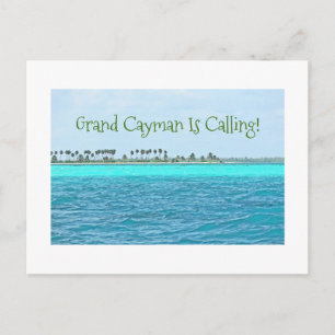cartão postal/ÁGUA TURQUOISTA DE GRAND CAYMAN É CA