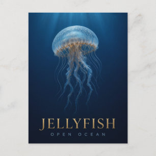 Cartão Postal Água-viva Vida Selvagem Oceano Aberto ANIMAL