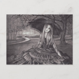 Cartão Postal Aguardando Cartão-Postal Amanhecido