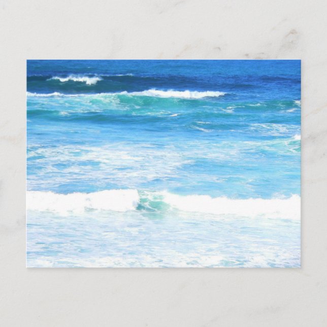 Cartão Postal Águas ao largo de Port Campbell (estreito de Bass) (Frente)