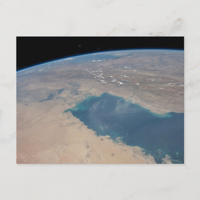 Cartão Postal Águas Azuis Tropicais do Golfo Pérsico. (Frente)