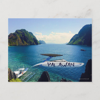 Cartão Postal Águas Cristalinas de Palawan