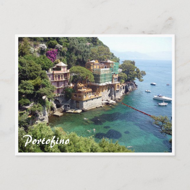 Cartão Postal águas portofino (Frente)