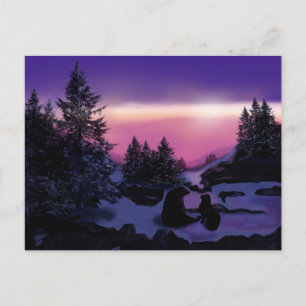 Cartão Postal Aguenta-te Urso de Newfoundland