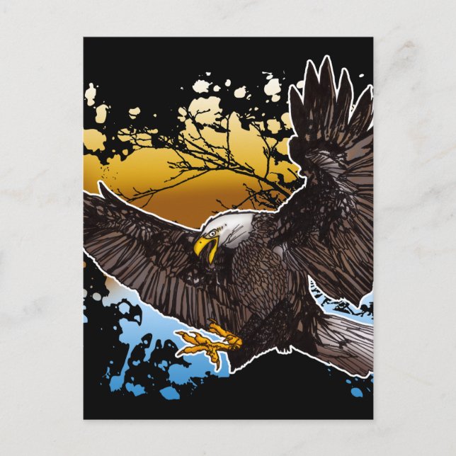 Cartão Postal Águia Americana (Frente)