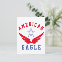 CARTÃO POSTAL ÁGUIA AMERICANA - LIBERDADE