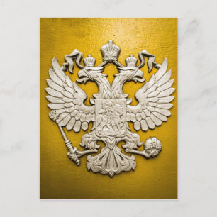 Cartão Postal Águia Dourada de Cabeça Dupla