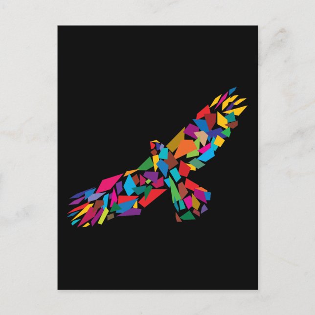 Cartão Postal Águia em Movimento (Frente)