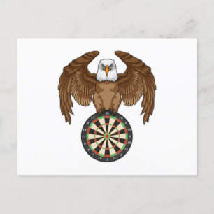 Cartão Postal Águia nas Trevas com Dartboard