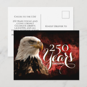 Cartão Postal Águia Patriótica 250 Anos