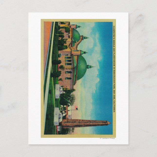 Cartão Postal Agulha de Cleopatra e Planetário no (Frente)