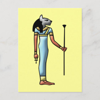 Cartão Postal Ägypten Göttin Bastet deusa