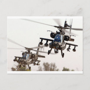 Cartão Postal AH-64 Apache