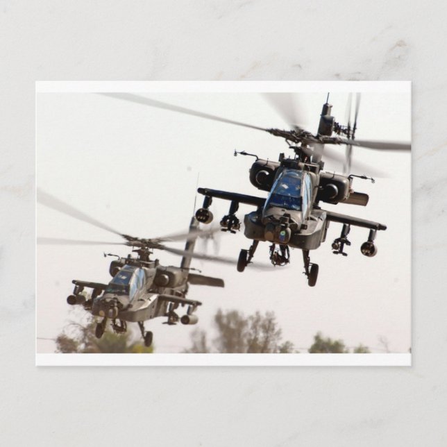 Cartão Postal AH-64 Apache (Frente)