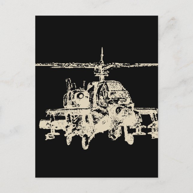 Cartão Postal AH-64 Apache (Frente)
