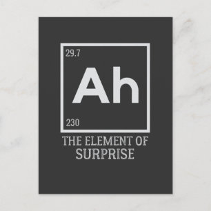 Cartão Postal Ah, o elemento das surpresas