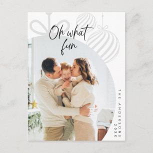 Cartão Postal Ah Que Diversão, Foto da Família, Saudação de Nata