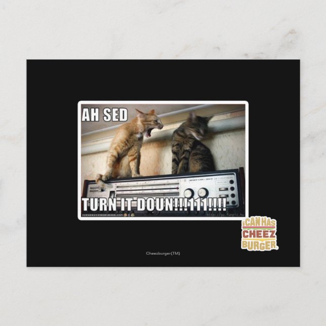 Cartão Postal Ah Sed, abaixe! (Frente)