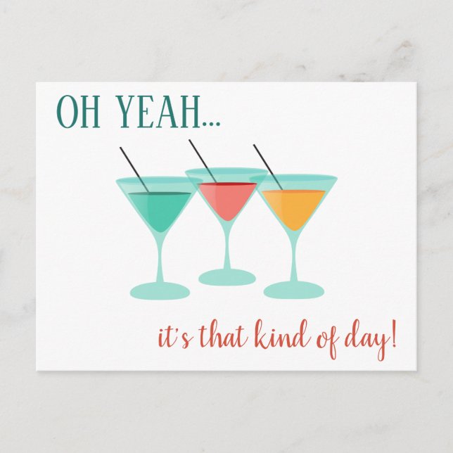 Cartão Postal AH SIM...é esse tipo de dia (Frente)