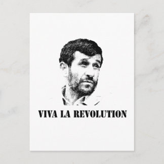 Cartão Postal Ahmadinejad - Revolução da Viva la