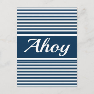 Cartão Postal Ahoy