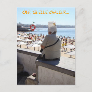 Cartão Postal Ai! Quelle chaleur (francês, francais) engraçado