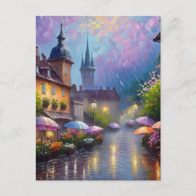 Cartão Postal AI Rainy Day (Frente)