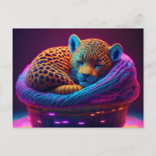 Cartão Postal AI Yarn Jaguar
