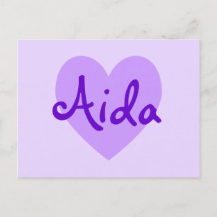Cartão Postal Aida in Purple