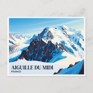 Cartão Postal Aiguille du Midi Chamonix França