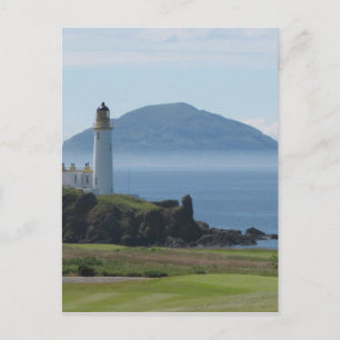 Cartão Postal Ailsa Craig, Farol de Turnberry