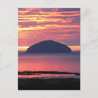 Cartão Postal Ailsa Craig Sunset