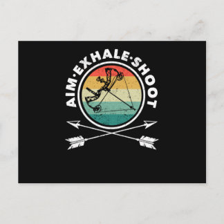 Cartão Postal Aimindo ao Exalar Fotografando Arqueria Engraçada