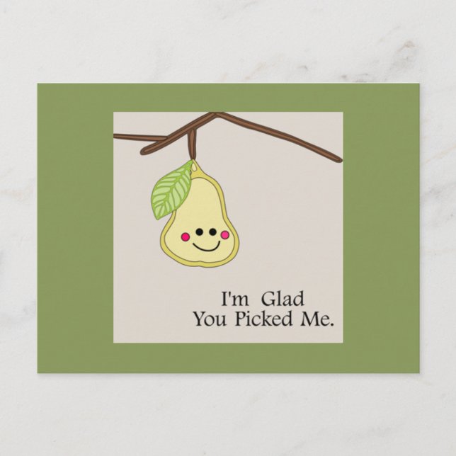 Cartão Postal Ainda Bem Que Me Pegou (Frente)