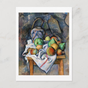 Cartão Postal Ainda com Frutas, Paul Cezanne