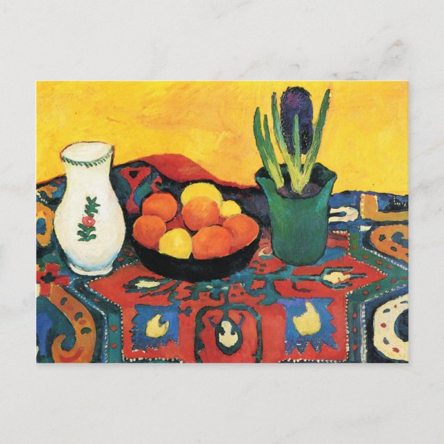 Cartão Postal Ainda com Hyacinthe por August Macke (Frente)