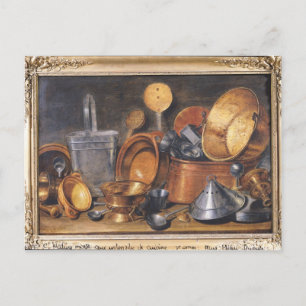 Cartão Postal Ainda com os utensílios de cozinha