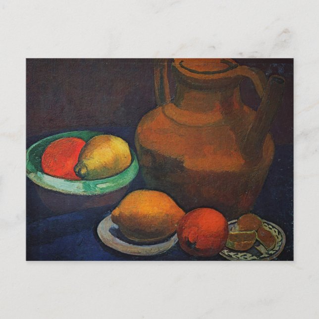 Cartão Postal Ainda com tanque por Paula Modersohn-Becker (Frente)