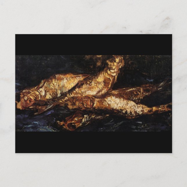 Cartão Postal Ainda é vida com Bloateras Van Gogh de Belas Artes (Frente)