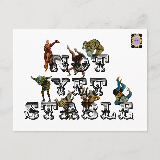 Cartão Postal Ainda não estável (Frente)