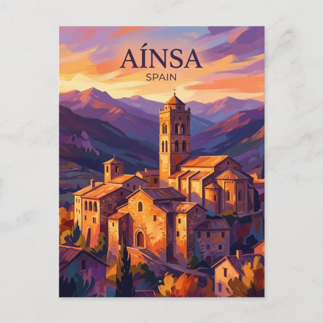 Cartão Postal Aínsa Espanha (Frente)