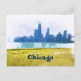 Cartão Postal Air Brushing Chicago Skyline