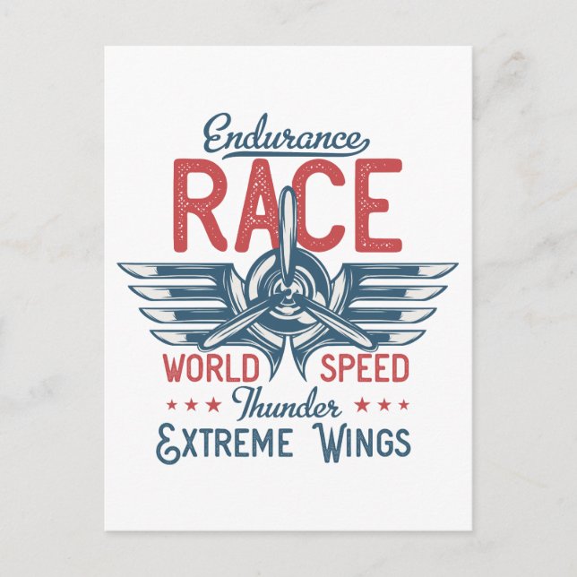 Cartão Postal Air Race Airshow Vintage Aviation (Frente)