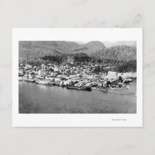 Cartão Postal Air View of Ketchikan, Alaska Photoógrafo