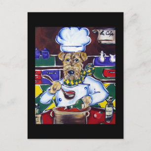 Cartão Postal Airedale Terrier