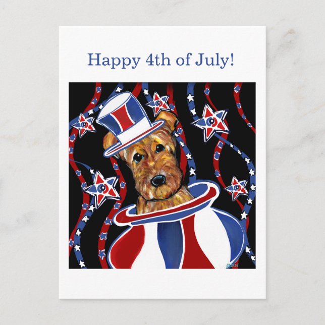 CARTÃO POSTAL AIREDALE TERRIER (Frente)