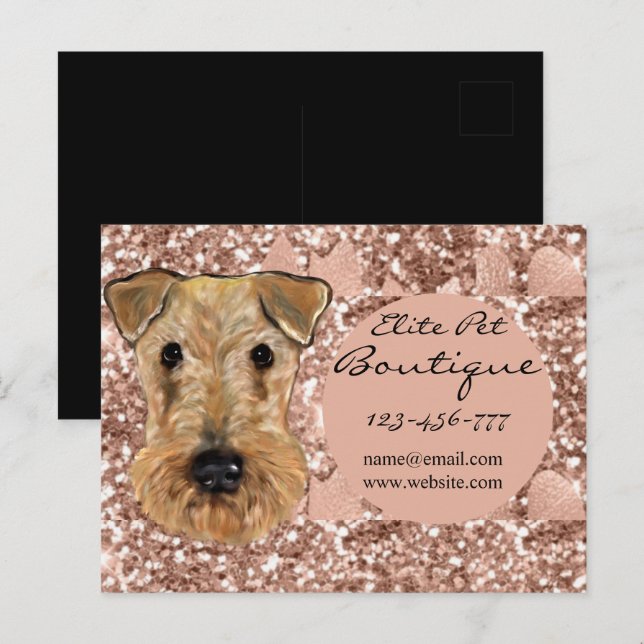Cartão Postal Airedale Terrier  (Frente/Verso)