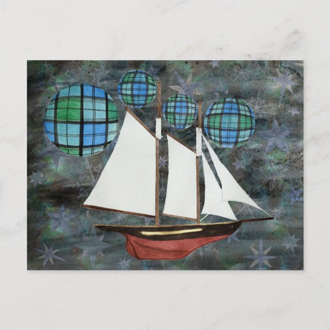 Cartão Postal Airship Campbell (Frente)