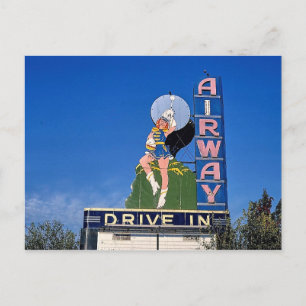 Cartão Postal Airway Drive-In Theater, Santo Ann, Missouri